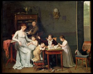Portret van een Familie, 1800-01